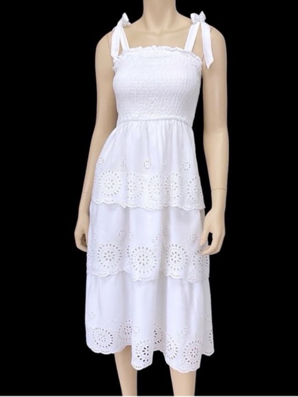 Jessica Simpson Eyelet tiered dress